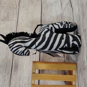 Handcrafted 8" Stuffed Zebra